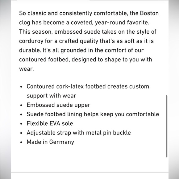 Birkenstock Boston Suede Embossed Clogs Size 9 NWT - Picture 5 of 15